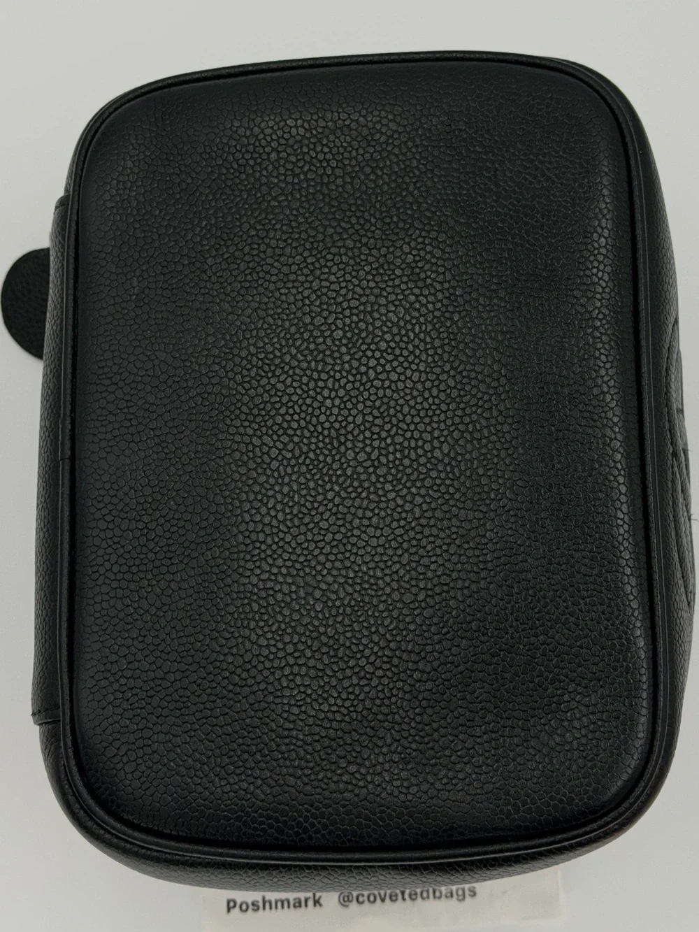 🖤CHANEL Black Caviar Leather CC Logo Vanity Case w/Dust Bag and Entrupy COA🖤 - Picture 6 of 16